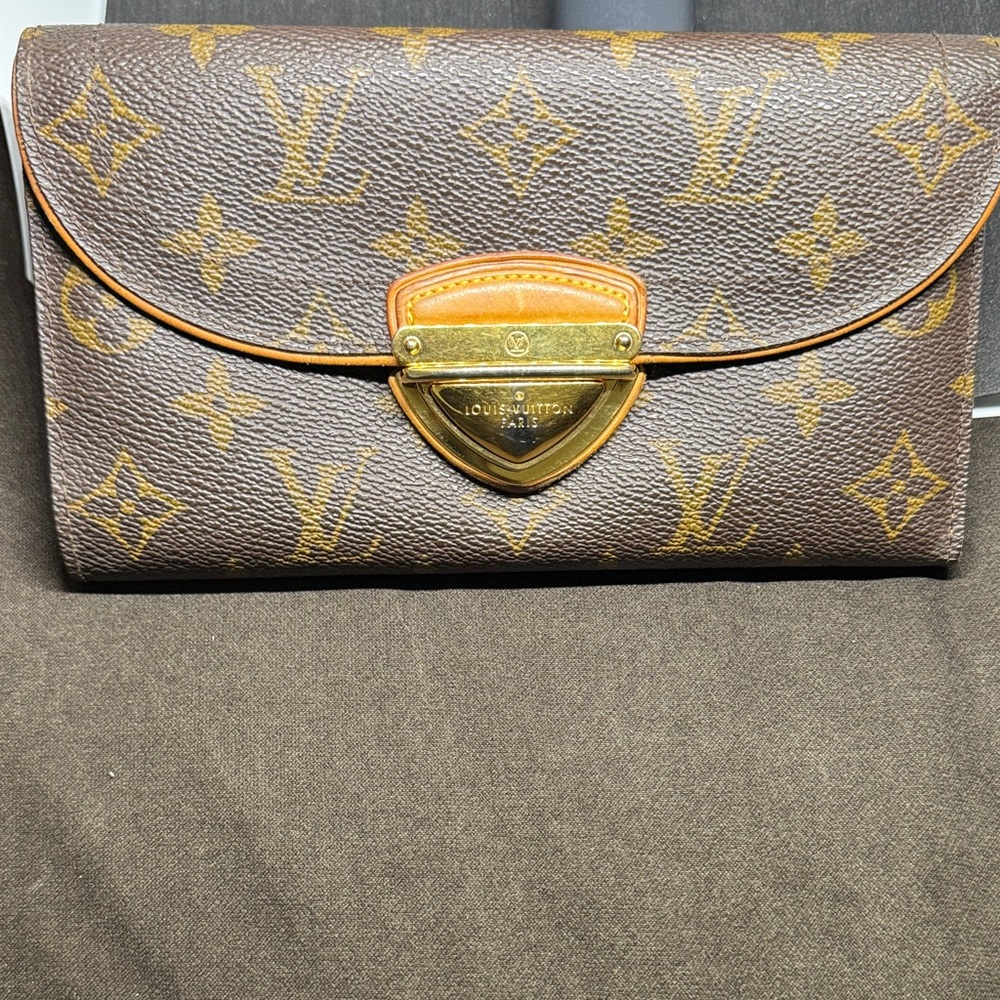Louis Vuitton Portefeuille Eugene Brown and Gold Monogram Wallet